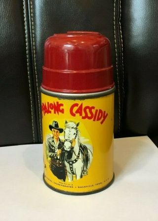 1950 Hopalong Cassidy Thermos Aladdin Industries No Lunch Box