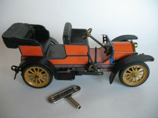 Schuco Windup Mercedes Tin Toy Car Oldtimer Model Simplex Anno 1902 1229 W Key
