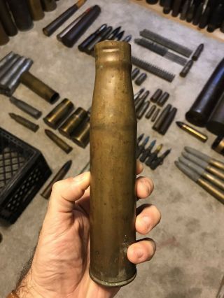 Wwii Usn 1.  1” Shell Casing Trench Art 1940