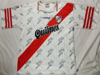 Vtg 1996 Club Atletico River Plate Carp Quilmes Adidas Soccer Jersey Sz Xxl