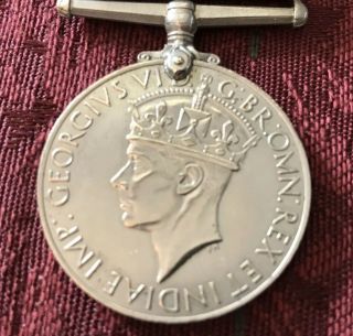 Wwii British 1939 - 45 War Medal With Ribbon Drape