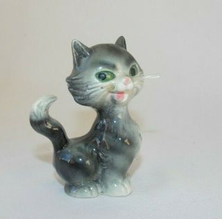 Goebel Cat Figurine Plastic Whiskers Vintage 1980 