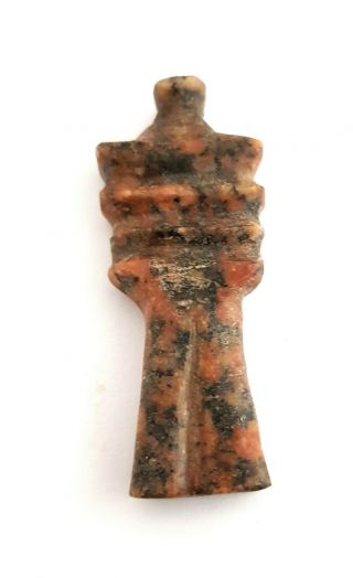 Very Rare Amulet Egyptian Antique Necklace Ancient Egypt Granite Stone Faience