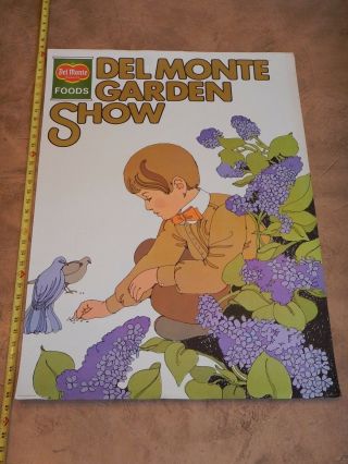 1969 Del Monte Garden Show Grocery Store Advertising Poster 6903