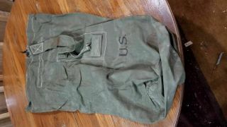 Ww2 Us Army Air Force Military Gi Issued Large Canvas Duffel Bag