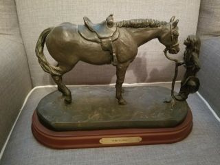 Horse Girl Bronze Statue " First Love " Montana Silversmith Lifestyle