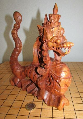 Hand Carved Wooden Chinese Dragon