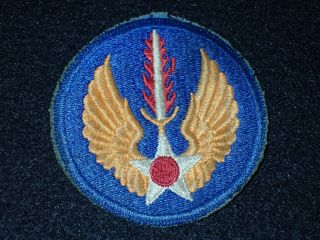 Ww2 Us Army Air Force In Europe Usaf Transitional Ssi Shoulder Patch Early Mfg.