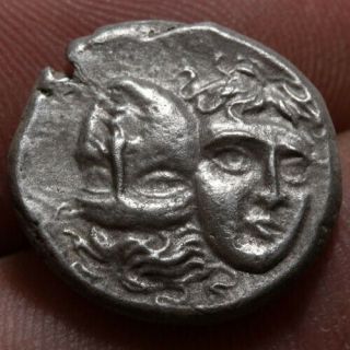 Ancient Greek Coin Silver Stater Moesia,  Istros.  Circa 4th Century Bc