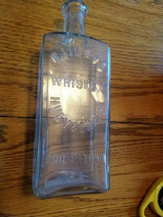 Bailey’s Whiskey Bottle Huey & Christ Philadelphia,  Pa.  In 8.  5 "