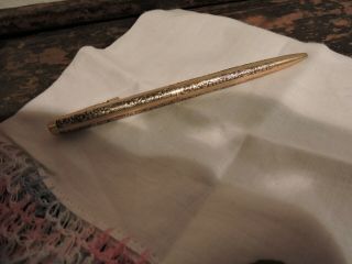 Vintage 1960s Sheaffer Imperial 12k Gold Filled Grapevine Pattern Ballpoint Pen