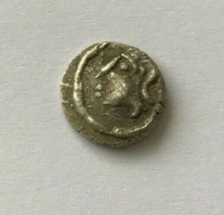 Ancient Celtic Sequanes Sequani Silver Ar Obol Circa 1st Century Bc - P749