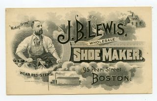 J.  B.  Lewis Shoe Maker 1880 