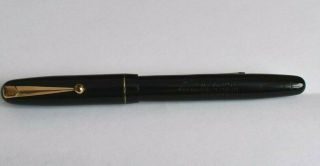 == Vintage Black Mabie Todd & Co “swan” Self - Filler Fountain Pen==