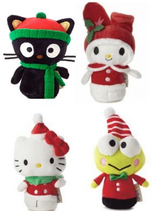 Hallmark Itty Bittys Holiday Sanrio Characters Set Of 4 Hello Kitty Melody Choco