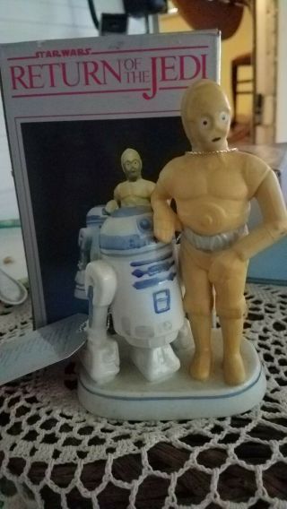 Star Wars Sigma Figurine C3p0 &r2 D2.  1983 Mib