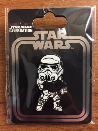 Star Wars Celebration Orlando 2017 Stormtrooper Pin In Hand