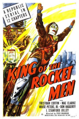 1949 King Of The Rocket Men Vintage Movie Poster Print 54x36 Big