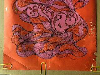 Vintage Blacklight Poster Ecstasy Psychedelic Trippy Pin Up 1960’s 2