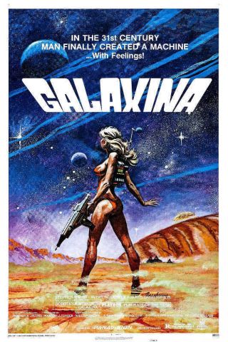 1980 Galaxina Vintage Sci - Fi Comedy Movie Poster Print Style A 36x24 9 Mil Paper
