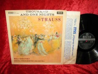 1961 Uk Nm Sxl 2288 Ed1 Wbg Stereo Strauss Thousand And One Nights Vpo Boskovsky