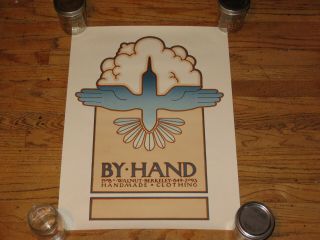 Goines,  David Lance Poster 44,  " By Hand " - 1st Edition