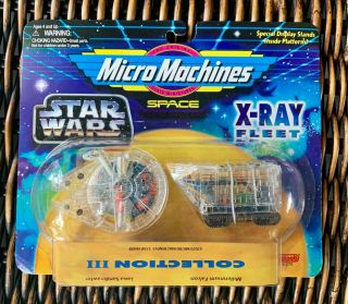 Star Wars Micro Machines X - Ray Fleet Millenium Falcon Sandcrawler Error Rare