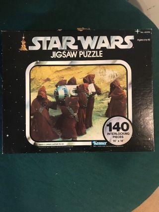 1977 Star Wars Jigsaw Puzzle Series Iv Jawas Capture R2 - D2 Kenner