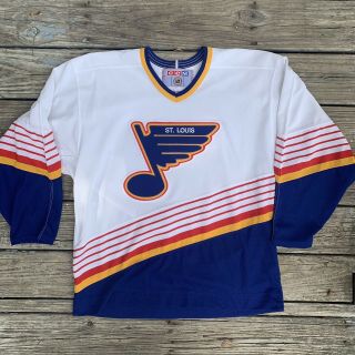 Vintage St.  Louis Blues Ccm Nhl Hockey Jersey - Large