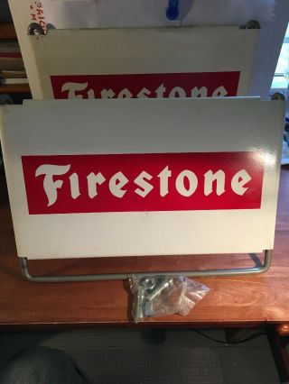 Firestone Tire Display Stand Sign Heavy Duty Truck Tire