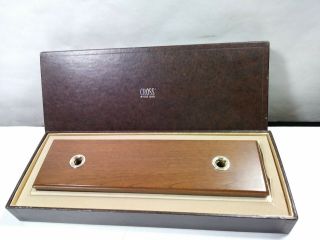 Vintage Cross Pen/pencil Desk Set Double Holder Solid Wood Base Box