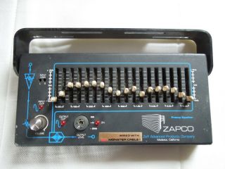 Zapco Vintage Car Stereo 18channel Graphic Equalizer Removed From Alfa Romeo Gtv
