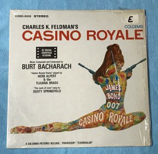 Casino Royale James Bond 007 1967 Soundtrack Colgems Records Lp Shrink