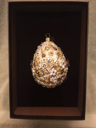 Jay Strongwater Mille Fiori Egg Ornament