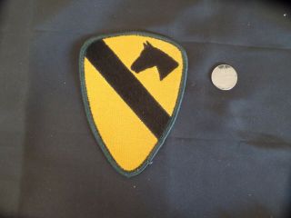Ww2 Us Army 1st Cavalry Division Patch.  No Reaction To Uv Lighting.