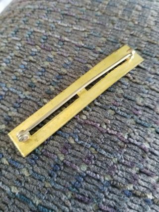 Wwii Us Navy Marine.  5 " Wide Two Place Blank Ribbon Open C Catch Pin Back