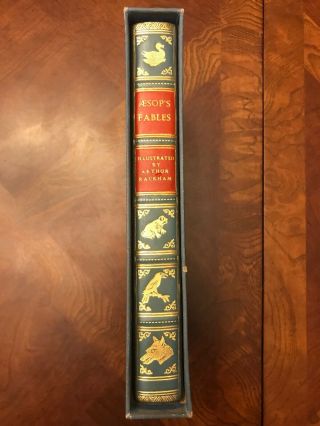 Aesop’s Fables Leatherbound Illustrated By Arthur Rackham,  Edition