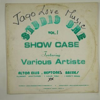 V/a " Studio One Show Case Vol.  1 " Reggae Lp Studio One Silk Screen