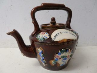 Really Old Tea Pot Teapot Barge Ware Brown