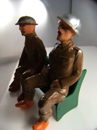 Barclay 760 Manoil 83 Sitting Soldiers On Bench 2