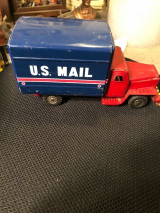 Us Mail Truck Tin Toy