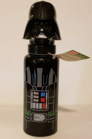Darth Vader Aluminum Water Bottle With Molded Plastic Cap By Zak Designs