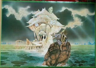 Roger Dean (1976) Greenslade Jade Sea Vintage Poster 39 " X 27 "