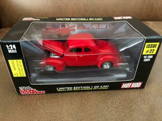 1997 Racing Champions Hot Rod 1:24 Die Cast 1940 Ford Coupe Issue 22 Nib