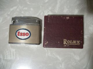 Vintage Esso Promo Cigarette Lighter - Rolex Japan - Mann 