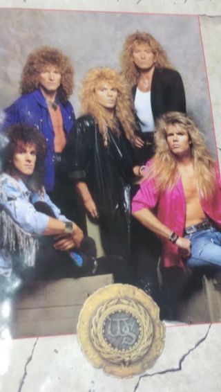 Whitesnake Poster 1987 24 X 36 D.  Coverdale Still Of The Night Here I Go Again