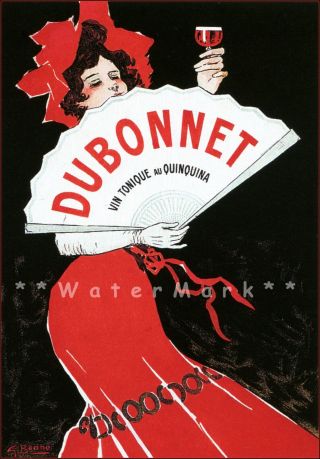 Dubonnet 1900 Vintage Poster Print Wall Decor Wine Beverage Alcohol Art