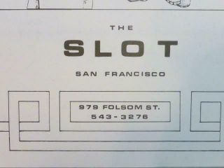1980 The SLOT Club San Francisco Nude Backside BEEFCAKE Poster GAY INTEREST 3