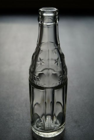 Distinctive Vintage Paneled Star Soda Water Bottle Avon Park Fla.  (coca Cola)