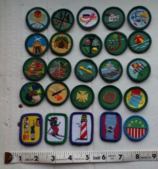 Gsa Vintage & Current Merit Badges Girl Scouts Cadet Junior Patches Guides